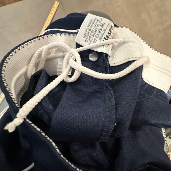 Alleson Athletic Navy Blue Softball Pants Pants Women L Large White Side Stripe - Picture 7 of 11